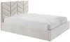 Vente-unique - JUSTANI Bett Stoff Beige - B 213 cm x H 106 cm x L 190 cm Bild 4