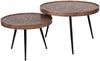 KAWOLA Couchtisch ARINOS Set 2-tlg. Metall bronze 50 x 74 x 74 cm Bild 3