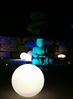 TRANGO LED Kugelleuchte, 1er Set 200WB IP65 Gartenkugel in Weiß matt 20cm Durchmesser inkl. je 1x E27 LED Leuchtmittel *SNOW* Kugellampe inkl. ca. 5 Meter IP44 Kabel, Gartenleuchte, Leuchtkugel, Gartenkugelleuchte, Kugellampe Bild 2