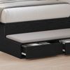 vidaXL Bettschubladen Schwarz Eichen-Optik 75 x 36,5 x 16.5 cm 866964 Bild 4