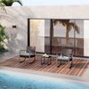 Bealife Gartenmöbel Set Balkon 2 Personen Outdoor Rattan Terrasse Pool Bild 3