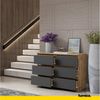 Furnica Kommode GABRIEL 6 Schubladen - Votan Eiche H70cm B100cm T33cm Bild 3