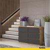Furnica Kommode GABRIEL 6 Schubladen - Votan Eiche H70cm B100cm T33cm Bild 2