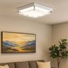 2er Set LED Deckenleuchte, Metall, silber, L 25 cm Bild 3