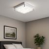 2er Set LED Deckenleuchte, Metall, silber, L 25 cm Bild 4