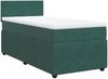 vidaXL Boxspringbett mit Matratze Dunkelgrün 90x200 cm Samt 3289935 Bild 3