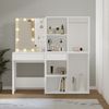 vidaXL LED-Schminktisch mit 2 Schränken Weiß Holzwerkstoff 3082026 Bild 4