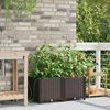 vidaXL Garten-Pflanzgefäß 2 pcs Braun 80 x 40 x 37,5 cm Kunststoff 42002822 Bild 3