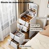 Kosmetiktisch Weiß mit Spiegel, Lichtern, Glasplatte, 3 in 1, 4 Schubladen Bild 4