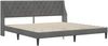 vidaXL Bettrahmen mit Kopfteil Dunkelgrau 200 x 200 cm Samt 42027449 Bild 3
