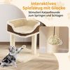COSTWAY Kratzbaum, Katzenbaum, Kletterbaum, Katzenmöbel, mit Ball Bild 4