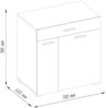 Badschrank Matteo Weiß 75 x 78.5 cm Vicco Bild 3
