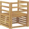 vidaXL Outdoor-Sofa Massivholz Akazie Weiß 3439076 Bild 5