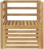 vidaXL Outdoor-Sofa Massivholz Akazie Weiß 3439076 Bild 3