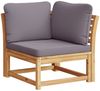 vidaXL Garten-Ecksofa mit Kissen 73x73x65 cm Massivholz Akazie 366494 Bild 2