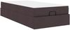 vidaXL Bettgestell mit Matratze 2 pcs Hellbraun Stoff 3399448 Bild 5