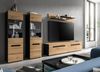 Wohnwand Cooper in Eiche und grau 272 cm Bild 2