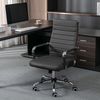 Schwarzer Bürostuhl ergonomisch mit Wippfunktion 150 kg belastbar Bild 2