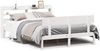 vidaXL Massivholzbett ohne Matratze Weiß 140x200 cm Kiefernholz 3306620 Bild 2