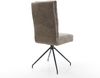Esszimmerstuhl Pela-Flex Mikrofaser Taupe Vintage Kreuzgestell konisch Schwarz Taschenfederkern Bild 5