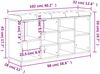 vidaXL Schuhbank Sonoma-Eiche 102x32x50 cm Holzwerkstoff 835112 Bild 4