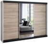 A&J MöbelLand GmbH Schiebetürenschrank VILANO mit 4 Schubladen und Spiegel (TOP ANGEBOT! Geräumiger Schrank mit einer Breite von 200 cm und Spiegel, ideal zur Aufbewahrung von Kleidung und Accessoires. 4 Schubladen und viel Stauraum. TOP PRODUKT! Wähle... Bild 4