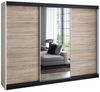 A&J MöbelLand GmbH Schiebetürenschrank VILANO mit 4 Schubladen und Spiegel (TOP ANGEBOT! Geräumiger Schrank mit einer Breite von 200 cm und Spiegel, ideal zur Aufbewahrung von Kleidung und Accessoires. 4 Schubladen und viel Stauraum. TOP PRODUKT! Wähle... Bild 5