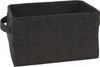 Storage Solutions Filz-Aufbewahrungskorb faltbar schwarz 36x27x20 cm Bild 1
