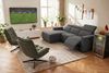 OTTO home Ecksofa LEOON L-Form, 255 cm - elektr. Relaxfunktion, mit USB A/C-Anschluss. Federkern, verstellbaren Kopfstützen, Webstoff Bild 2
