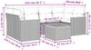 vidaXL 7-tlg. Garten-Sofagarnitur mit Kissen Schwarz Poly Rattan 3258199 Bild 3