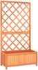 vidaXL Garten-Spalier mit Blumenkasten Braun 70x30x135 cm Tannenholz 316426 Bild 2