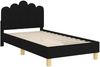 vidaXL Kinderbettgestell mit Kopfteil Schwarz 80 x 160 cm Stoff 42011046 Bild 4
