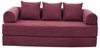 LVHOM Loungesofa faltbar mit Schlaffunktion, Stabil-/abnehmbarer Außenrahmen aus Metall, frei kombinierbar, Liege- oder Klappsofa, 3 Kissen, Hochelastischer Schaumstoff, weicher Cordstoff, Praktische Seitentaschen zur Aufbewahrung, Ideal für flexible R... Bild 4