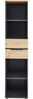Regal Melanie / Memphis, Holzwerkstoff, Grau, Schwarz, Holzfarben, 45 x 197 x 38 cm Bild 2
