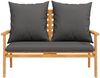 vidaXL 3-tlg. Garten-Lounge-Set mit Kissen Massivholz Akazie 3211799 Bild 5
