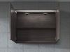 Badplaats Spiegelschrank Paso 80x60 cm Grau Eiche - Badezimmerschrank mit Spiegel und 2 Türen Bild 3