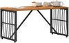 vidaXL Tisch für Outdoor Schwarz 80 x 40 x 40 cm Stahl und Poly Rattan 42025145 Bild 3