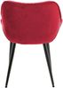 CLP 4er Set Stuhl Tanna Samt Gesteppt,rot Bild 5