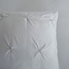 Pure Microfaser Bettwäsche 200 X 200 cm + 2- 80 X 80 cm Elegance luxury stitching pleats grau Bild 2