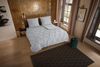 Pure Microfaser Bettwäsche 200 X 200 cm + 2- 80 X 80 cm Elegance luxury stitching pleats grau Bild 5