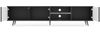 Selsey 'Bello' TV-Lowboard mit Lamellenfronten und LED, Schwarz, ca, 44 x 175 x 31 cm Bild 4