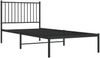 vidaXL Bettgestell mit Kopfteil Metall Schwarz 90x200 cm 350857 Bild 3