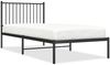 vidaXL Bettgestell mit Kopfteil Metall Schwarz 90x200 cm 350857 Bild 2