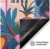 MuchoWow Fußmatte Bunt - Rosa - Orange - Gelb - Blumen, Rechteckig, innen Schmutzfangmatte, Tür, Schmutzfänger Flur, Teppich 60x40 cm Bild 3