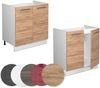 Spülenunterschrank Fame-Line Goldkraft Eiche 80 cm ohne Arbeitsplatte Vicco Bild 5