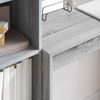 vidaXL Schreibtisch mit Schubladen mit Regal 2 pcs Graues Sonoma 3337326 Bild 4