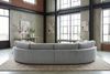 KAWOLA Big Sofa PADANA Stoff grau 86 x 166 x 410 cm Bild 4