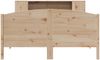 vidaXL Massivholzbett mit Regal ohne Matratze 135x190 cm Kiefer 3323074 Bild 4
