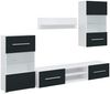 vidaXL 5-tlg. Wohnwand mit LED-Beleuchtung Matt Indigo Holzwerkstoff 3324235 Bild 2