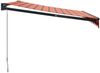 vidaXL Markise Einziehbar Orange und Braun 3,5x2,5 m Stoff & Aluminium 3154467 Bild 4